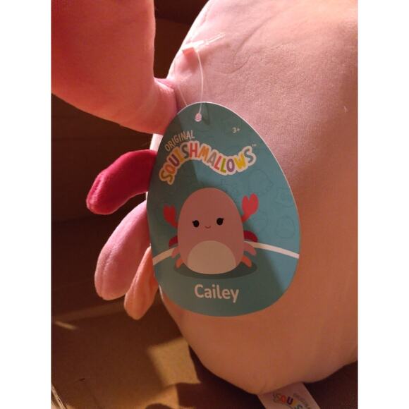 Squishmallows Cailey The Pink Crab 8" Jazwares Plushie Rare Size NEW! - Picture 5 of 5